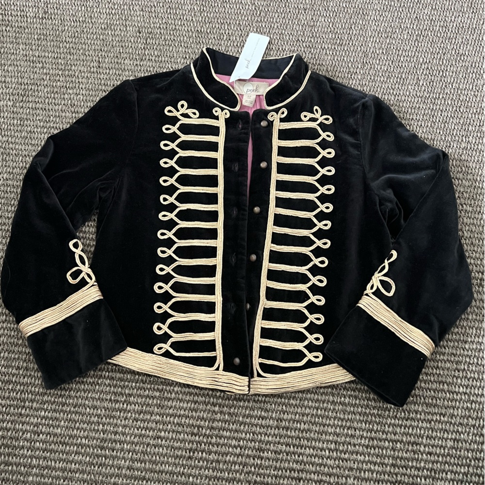 New with Tag! Peek Velour Jacket Size M (8)